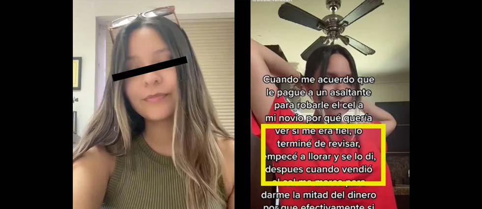 Jovencita contrata a ladrón para robar el celular de su novio y descubrir que es infiel