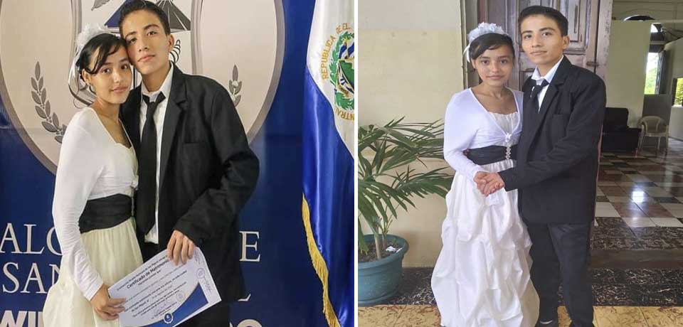 «Juntos para siempre amor»: Tras viralizarse jovencitos recién casados aclaran que son mayores de edad