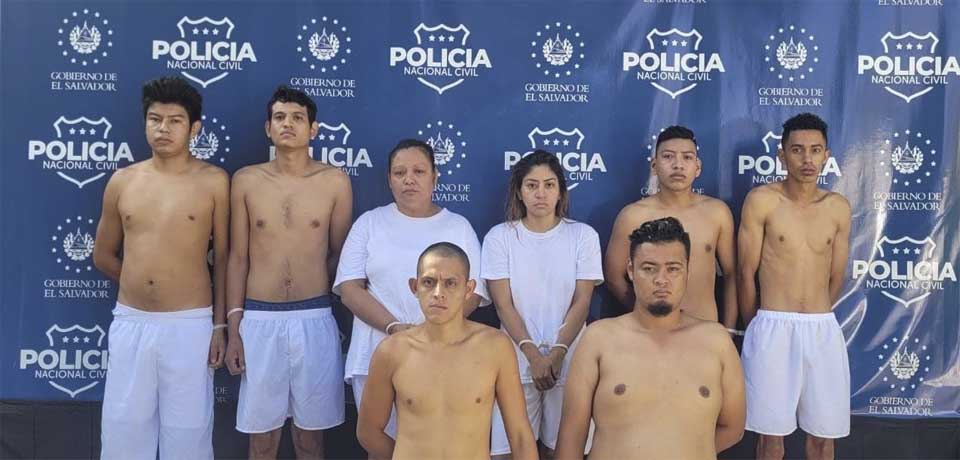 Capturan a pandilleros y colaboradoras que operaban en Soyapango, Ilopango y San Martín