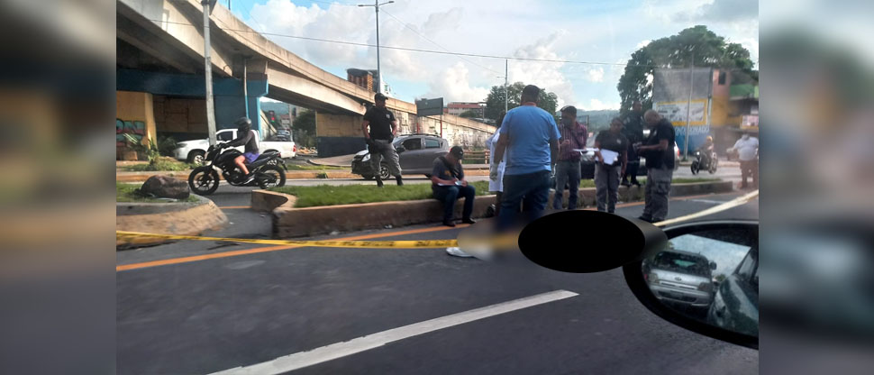 Hombre se arroja de paso a desnivel del barrio Candelaria y fallece atropellado por camión