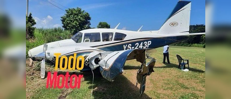 Motor de avioneta deja de funcionar en pleno vuelo y piloto aterriza de emergencia en Usulután