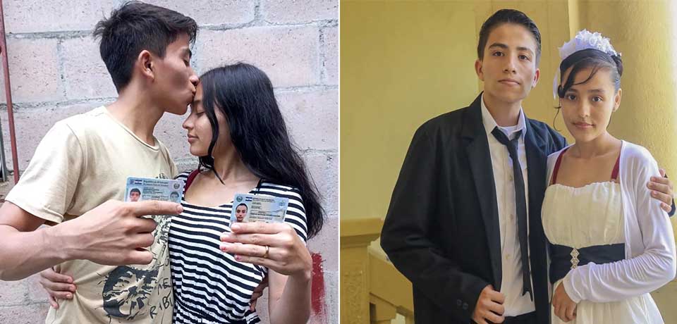 ¡Con DUI en mano!: Jovencitos reiteran su edad y aseguran que están muy felices en su tercer día como esposos