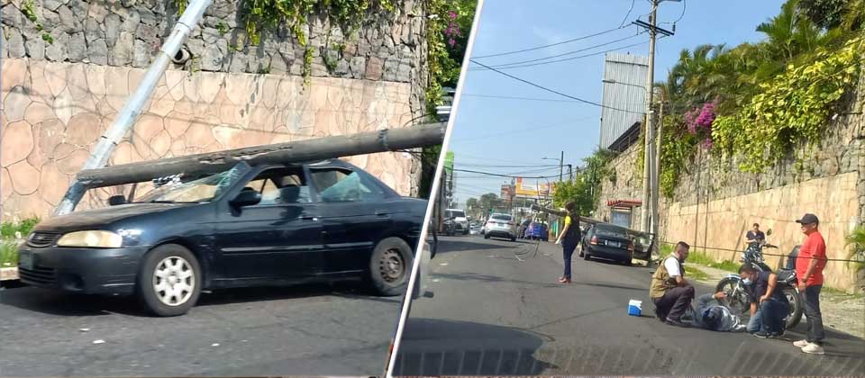 Un lesionado deja accidente de tránsito en colonia San Benito