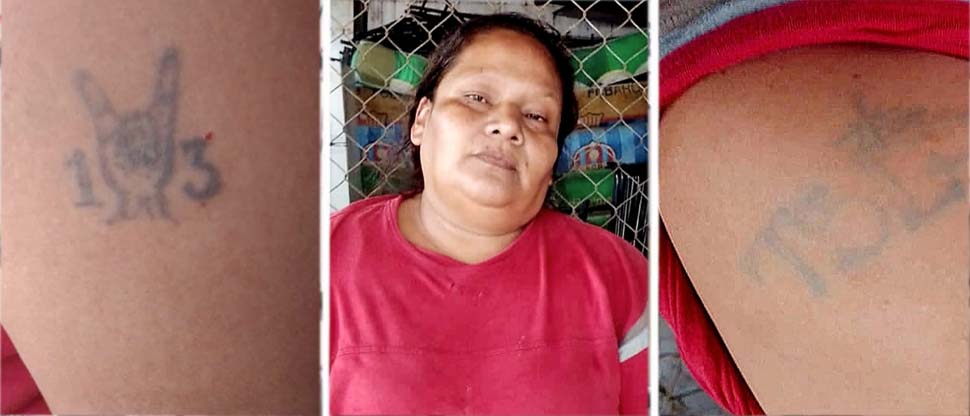 Detienen a mujer que fue descubierta con un «mini tatuaje» de la MS