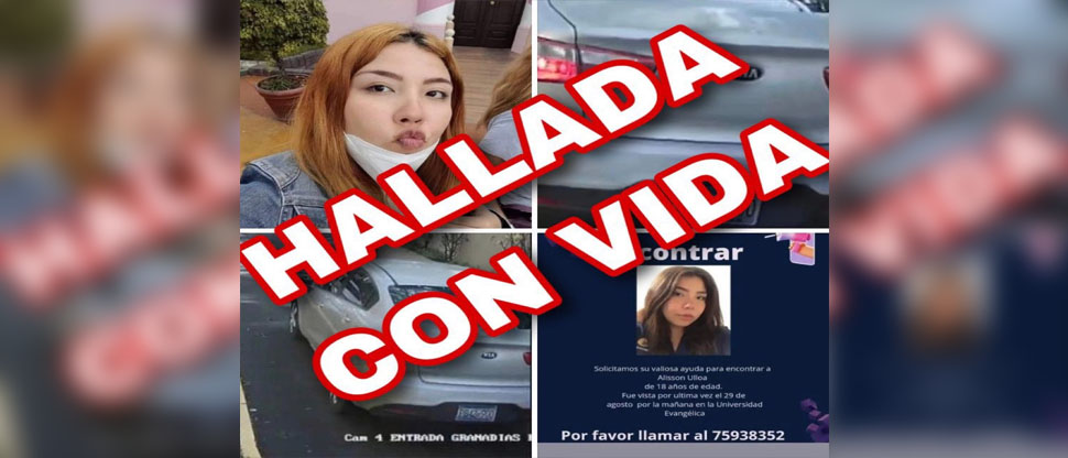 Encuentran viva a estudiante de medicina que escapó de su casa por problemas familiares