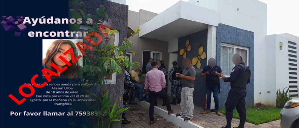 Joven reportada como desaparecida en realidad se había ido a vivir con su novio
