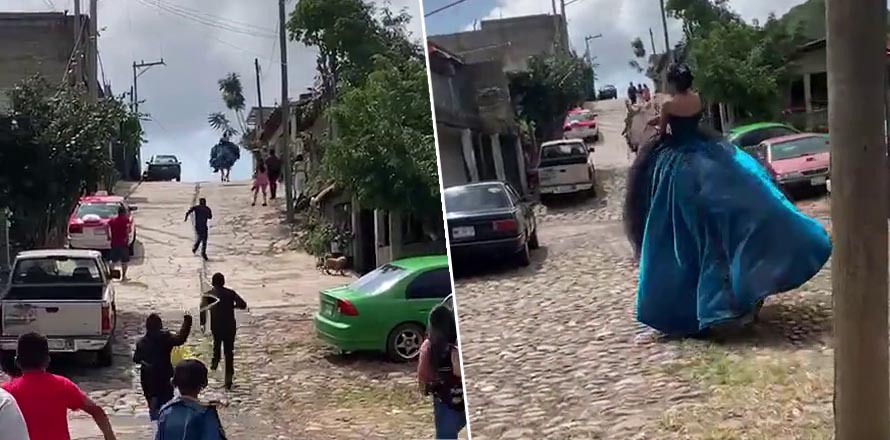 VIRAL | “Y se marchó”, caballo se roba a quinceañera en plena fiesta