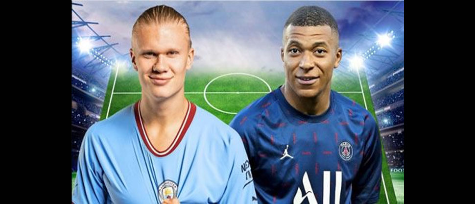 Haaland con mejores números que Mbappé