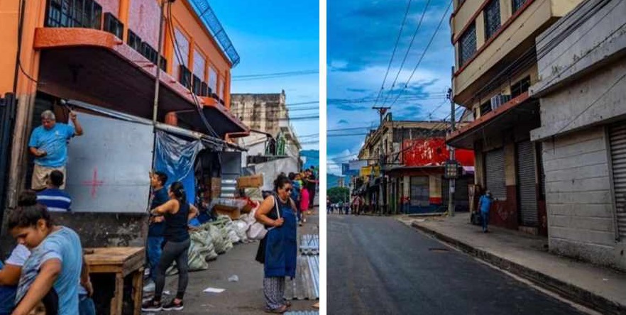 Este es el antes y el después de la 3ª Avenida recuperada por la alcaldía de San Salvador