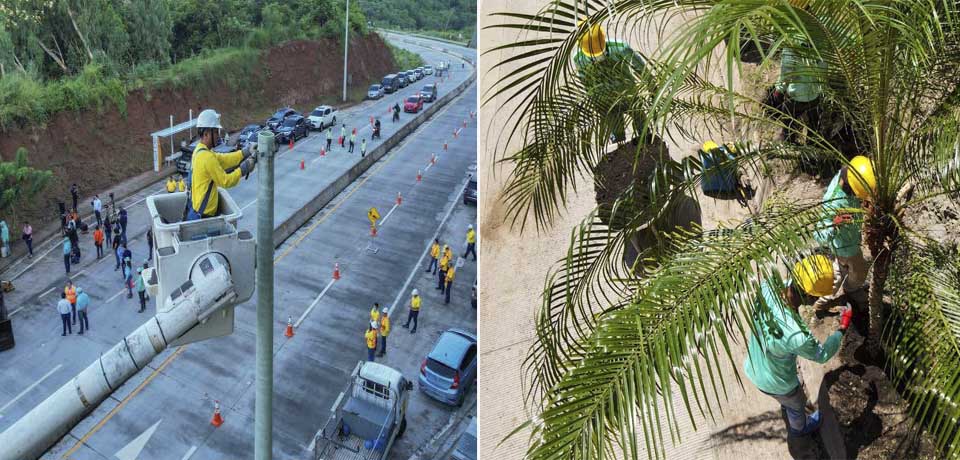 MOP inicia proyecto de iluminación y arborización  en carretera a Surf City
