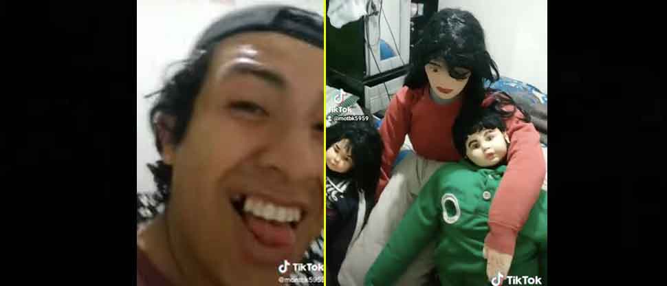 VIDEO: Joven crea a su novia y sus dos hijos de trapo para combatir la soledad