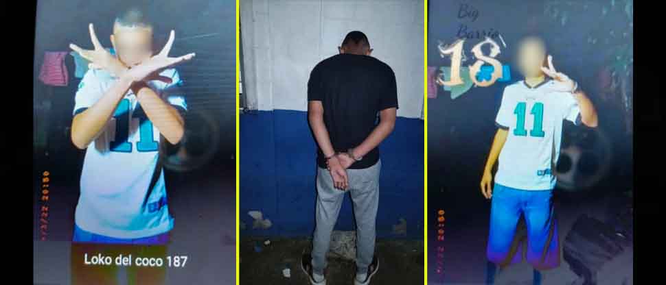 Capturan a pandillero que en redes sociales se jactaba de pertenecer al barrio 18