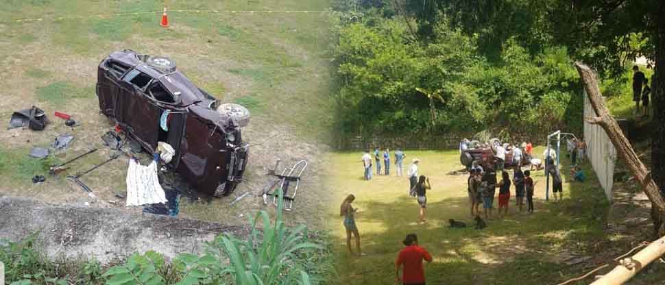 Accidente de tránsito deja un fallecido y dos lesionados en El Carrizal, Chalatenango