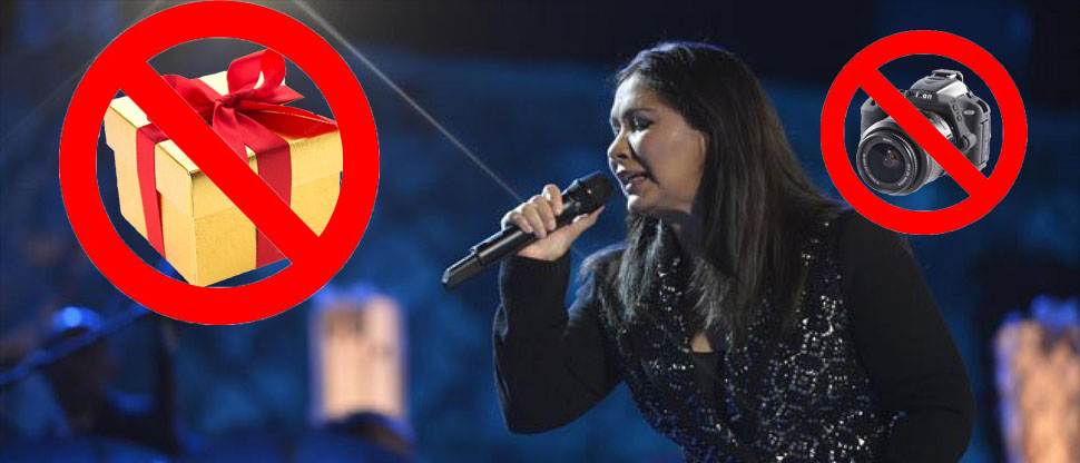Ana Gabriel no se tomará fotos con sus fans ni recibirá ningún regalo durante su gira