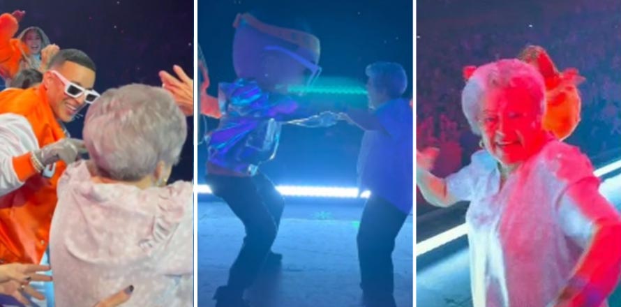 Abuelita enciende las redes tras perrear con Daddy Yankee en concierto