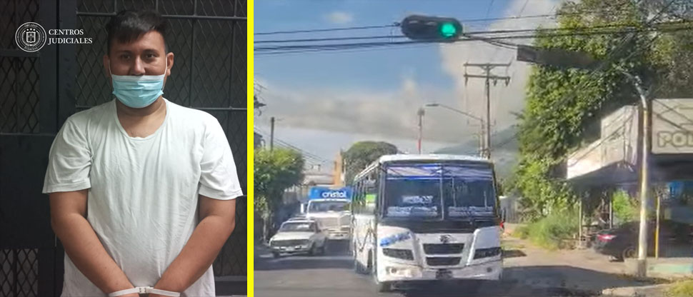 Microbusero de la ruta 41-A captado circulando en sentido contrario en Soyapango confiesa su crimen
