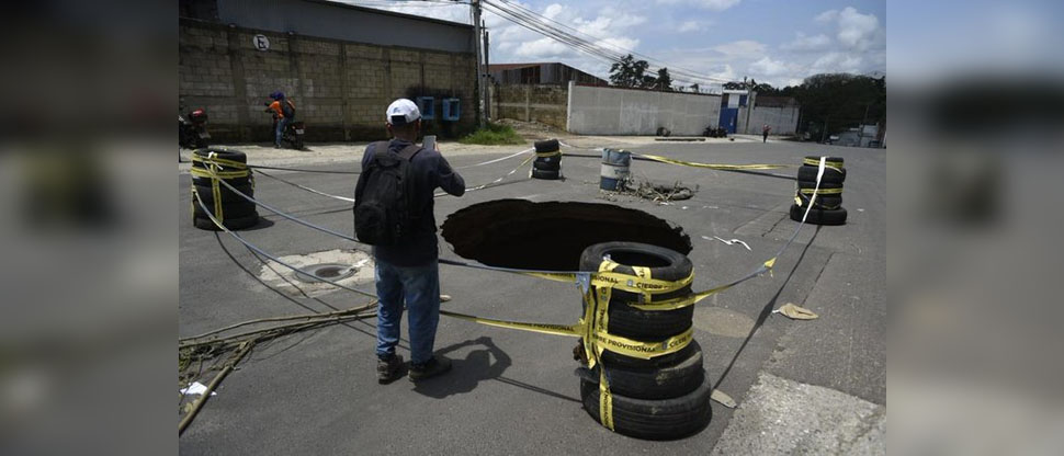 Se forma segunda cárcava cerca de primer socavamiento en Mixco, Guatemala