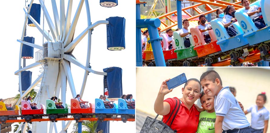 Estudiantes de escuelas públicas disfrutan de las atracciones en Sunset Park