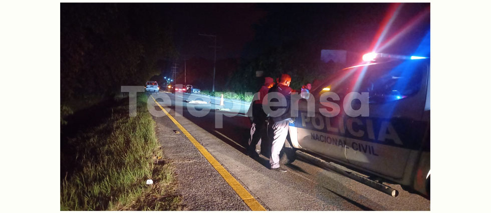 Joven muere tras ser arrollado sobre la autopista a Comalapa