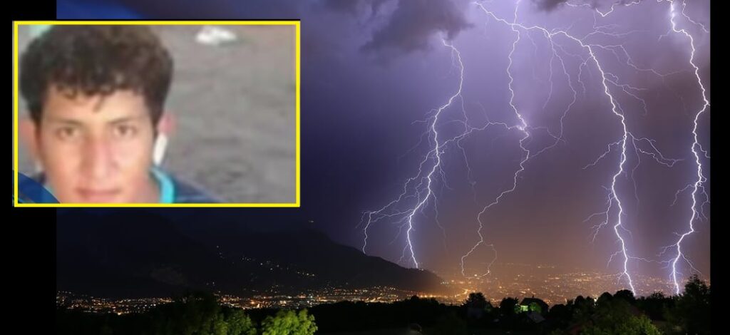 Él era Cristino, joven que falleció tras recibir el impacto de un rayo junto a 5 personas