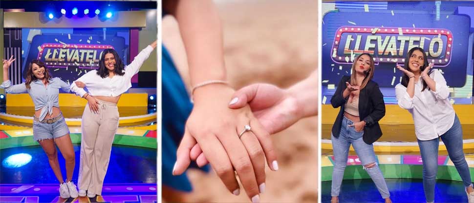 Presentadora de televisión le piden matrimonio y da el «sí»