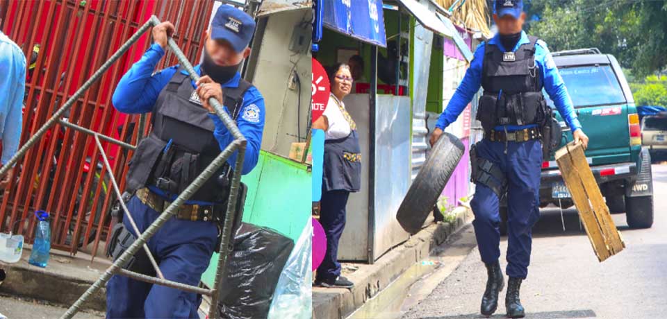 CAM retira obstáculos de las zonas hospitalarias en San Salvador