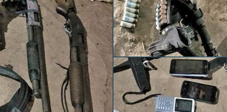 Localizan casa destroyer con armas y otros ilícitos; un menor estaba cuidando