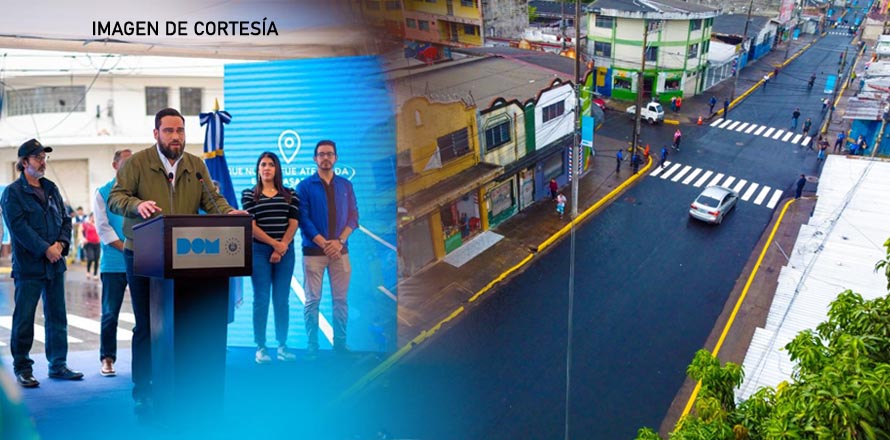 DOM y alcaldía de San Salvador habilitan la 3ª avenida Norte completamente renovada
