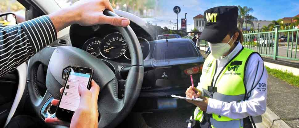 La excesiva velocidad y usar el celular mientras conduce, entre las principales multas que impone el VMT