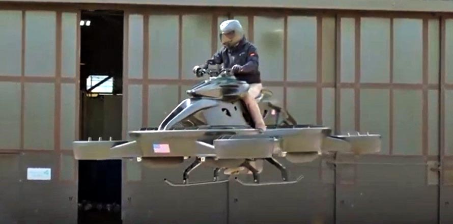 Presentan a Hoverbike XTURISMO, la primera motocicleta voladora