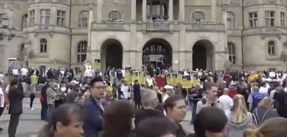 Cientos de panaderos protestan por el aumento de tarifas eléctricas en Alemania