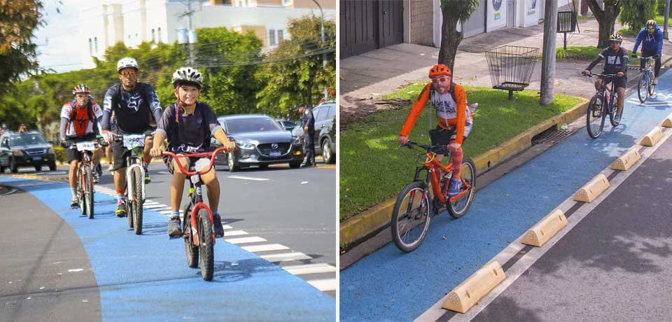 Salvadoreños disfrutan de la Pedaleada Urbana en la Zona Rosa