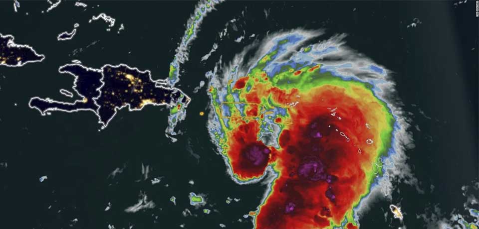 Pronostican inundaciones catastróficas en todo Puerto Rico por huracán Fiona