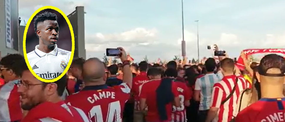 Vinicius es víctima de cantos racistas en el derbi madrileño