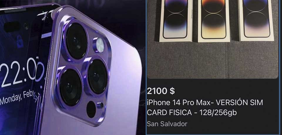 Hasta $2,100 por el iPhone 14 en El Salvador
