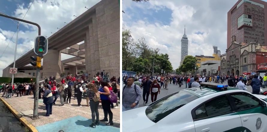 Así se vivió el potente sismo en la ciudad de México