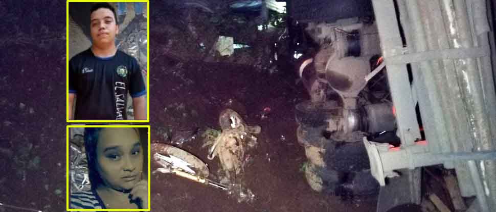 Él era Jorge y Alma, quienes fallecieron tras accidentarse en la motocicleta en que se conducían, chocaron contra una rastra  