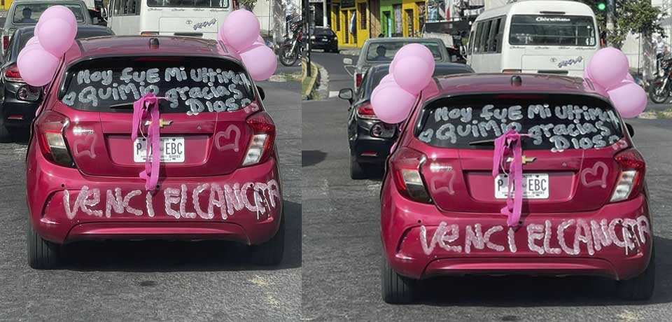 Salvadoreño celebra el final de su difícil proceso en la lucha contra el cáncer