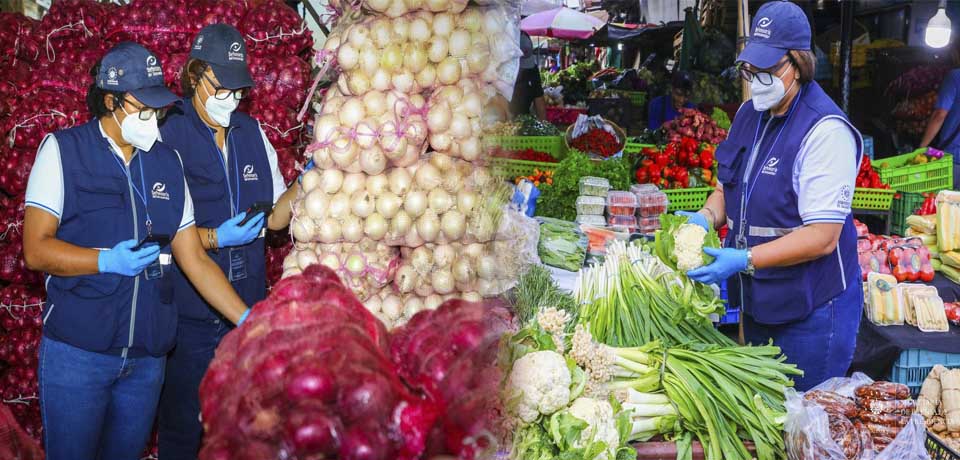 Verifican precios de frutas y verduras en mercado La Tiendona