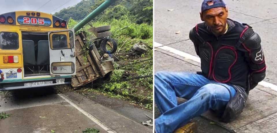 Detienen a conductor del camión involucrado en accidente en autopista Los Chorros