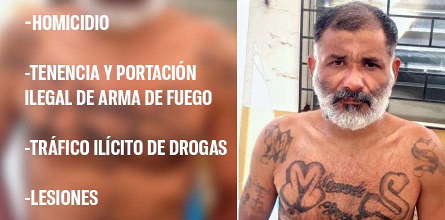 Sacan de la cueva a viejo pandillero con amplio récord delictivo
