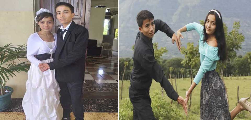 Esposos Granados López celebran un mes de casados