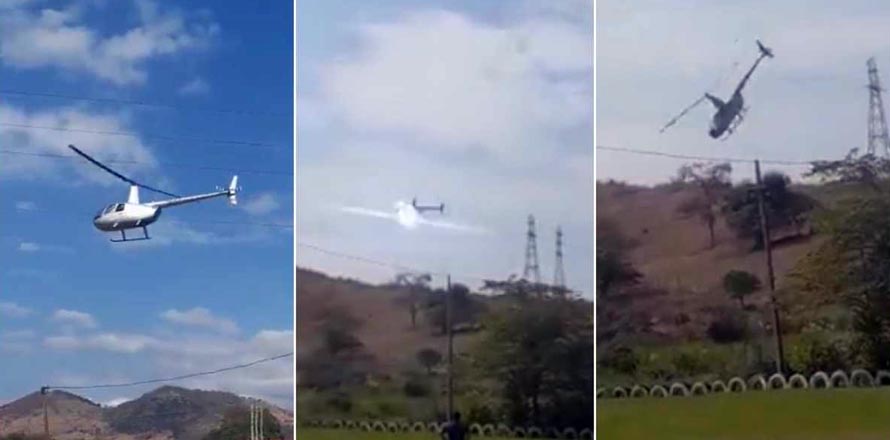 Helicóptero que transportaba a varios políticos se estrella tras tocar cables de alta tensión