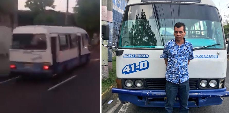 Capturan a otro motorista que andaba manejando en sentido contrario