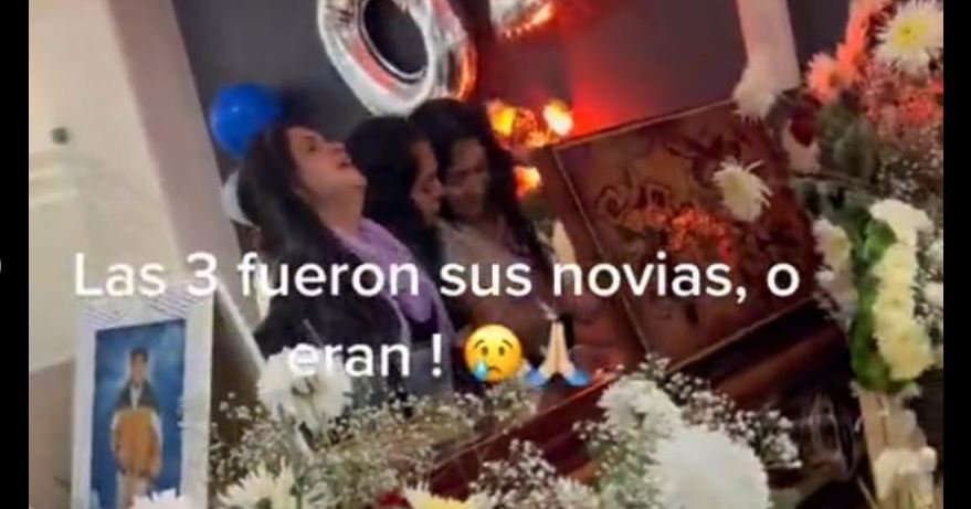 Muere y se le juntan tres mujeres en su funeral | VIDEO