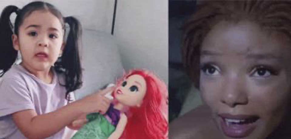 «No se parece a mi muñeca»: Niña se enoja al ver eltráiler de “La Sirenita”