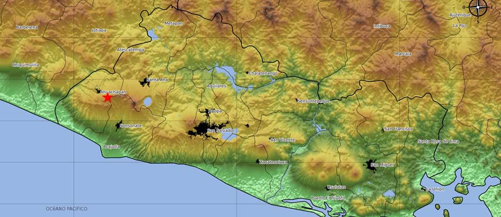 Sismo originado en Apaneca sacude parte del país esta noche de jueves