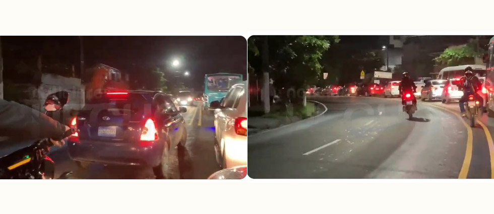 Denuncian a conductores manejando en sentido contrario para evitar el tráfico