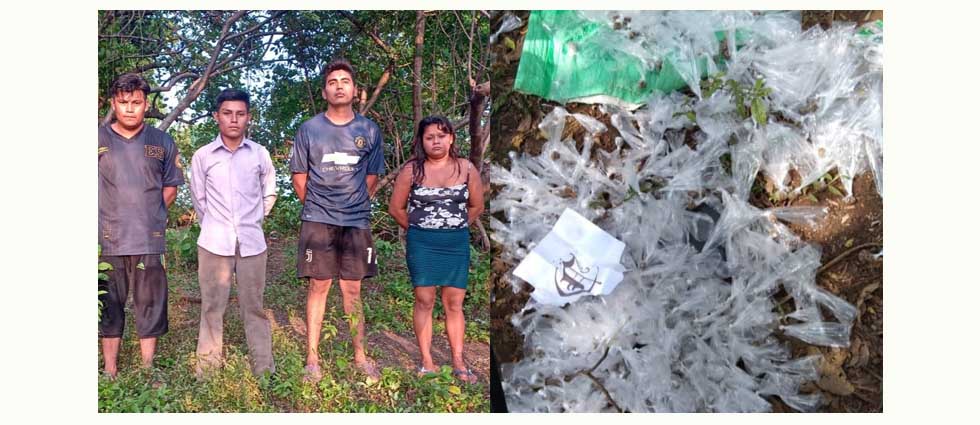 Militares y policías desmantelan campamento de la MS-13