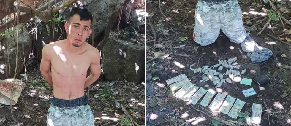 Arrestan a sujeto tras hallarle marihuana y dinero en efectivo cuya procedencia no pudo justificar